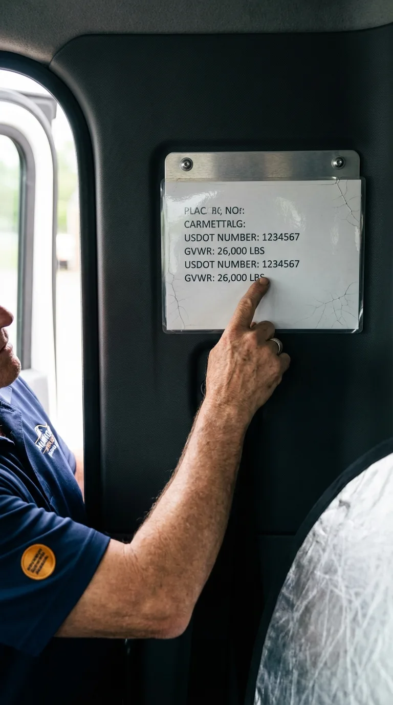 USDOT licensing placard verification in Utuado